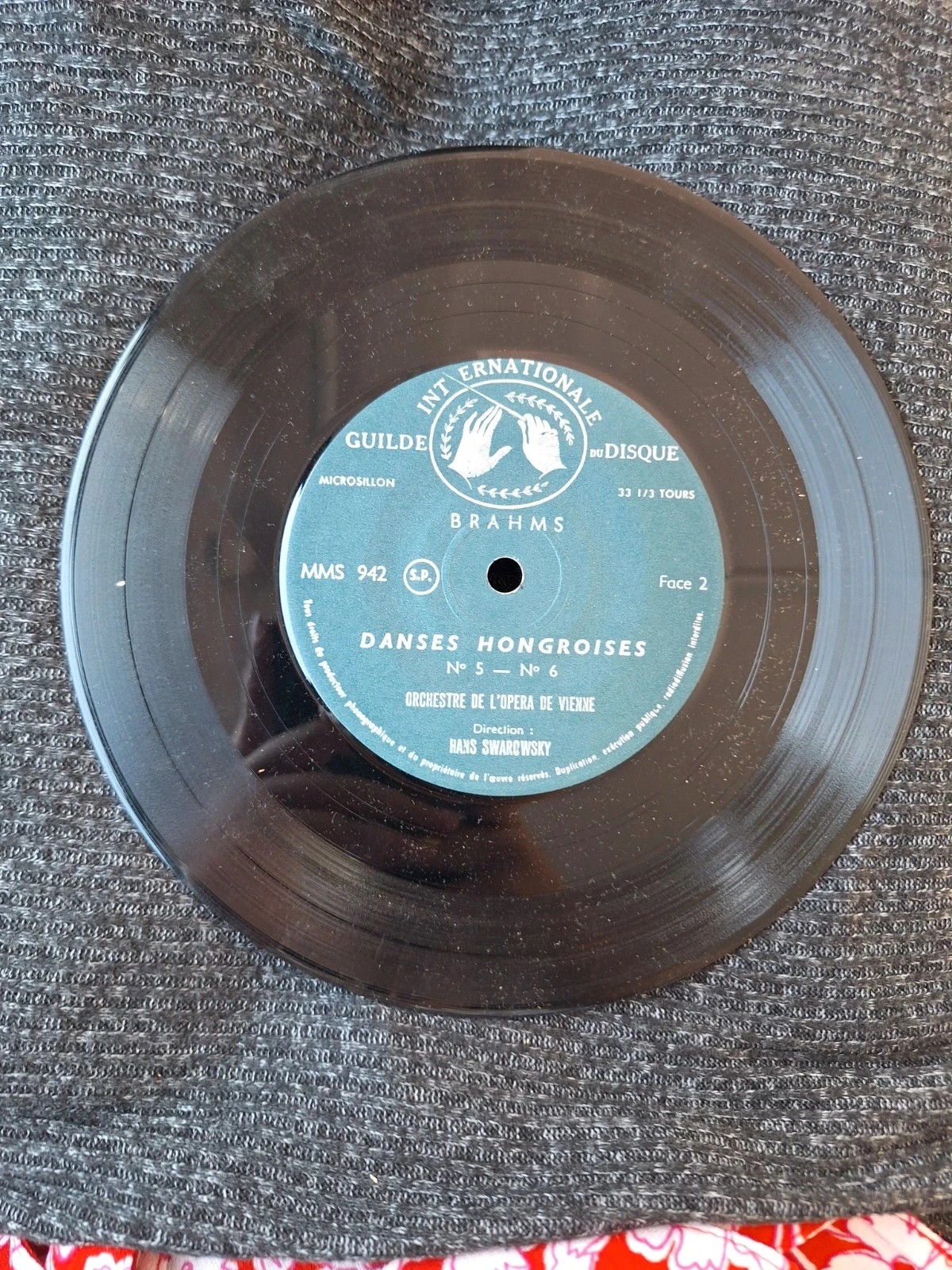 Vinilo Brahms Danzas Húngaras Guilde Du Disque – photo 3